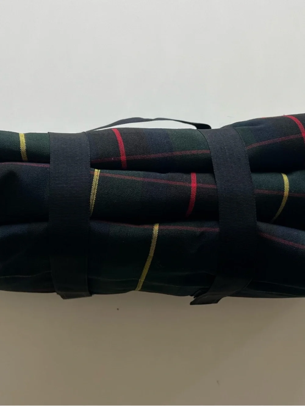 L.L. Bean Weekender Blanket Plaid Picnic Outdoor Roll Up Hunting Stewart Tartan